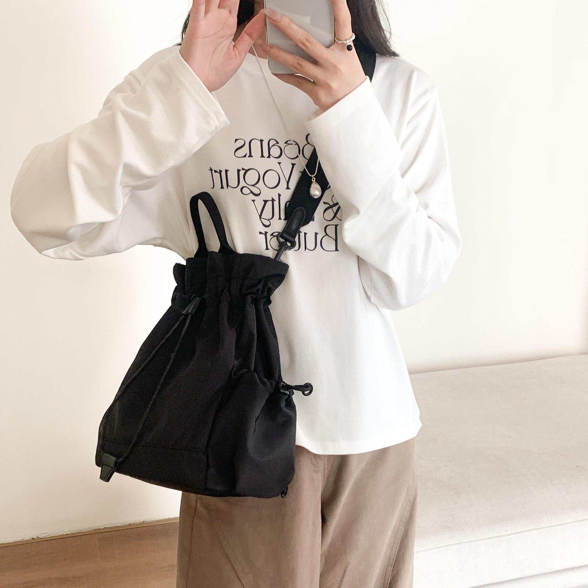 Multi-function Drawstring Buck - Canvas Backpack Casual 리뷰 및 가격