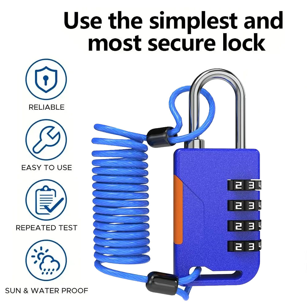 4 Digit Combination Padlock wi - Travel Backpack Anti Theft 리뷰 및 가격