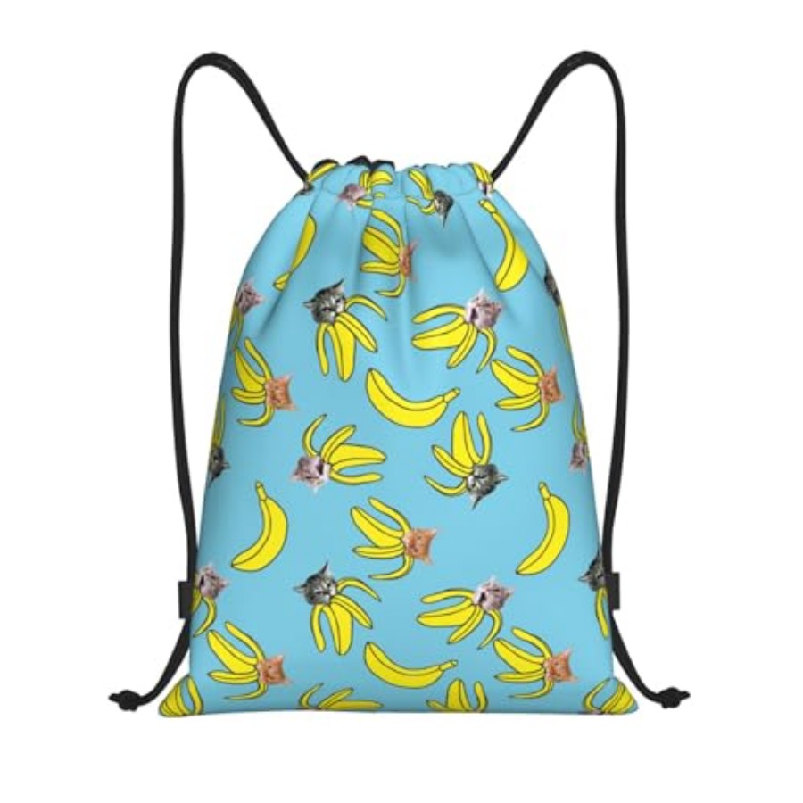 Funny Cat Banana Bananas Draws - Drawstring Gym Bag 리뷰 및 가격