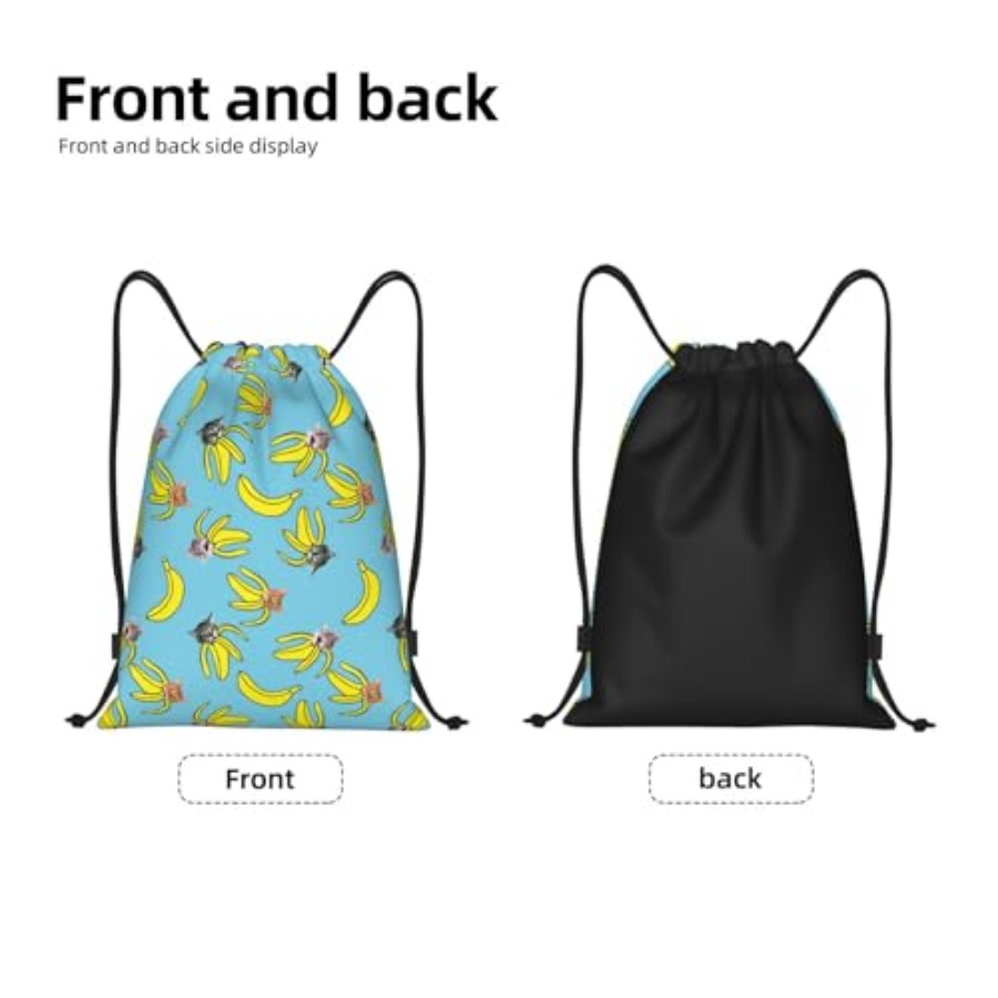Funny Cat Banana Bananas Draws - Drawstring Gym Bag 리뷰 및 가격