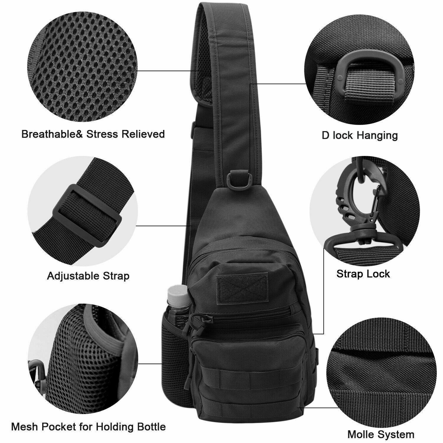 Tactical Sling Crossbody Backp - Sling Backpack Shoulder 리뷰 및 가격
