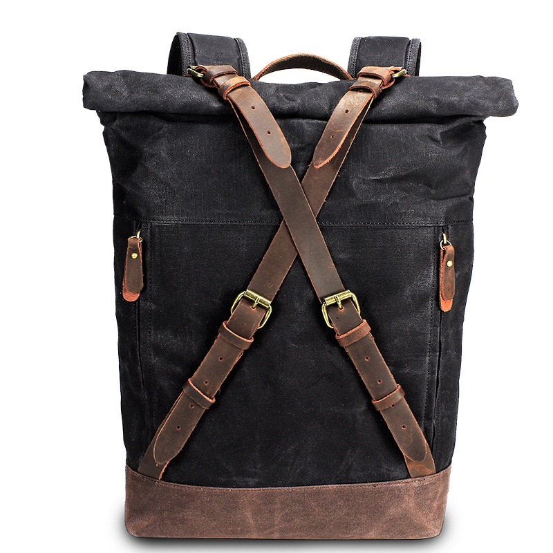 Retro Canvas Leather Backpacks - Leather Backpack Vintage 리뷰 및 가격