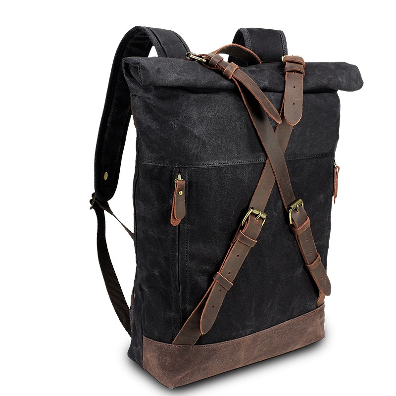 Retro Canvas Leather Backpacks - Leather Backpack Vintage 리뷰 및 가격
